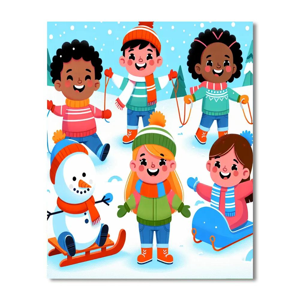 Snowy Serenade Numbered Painting Kits