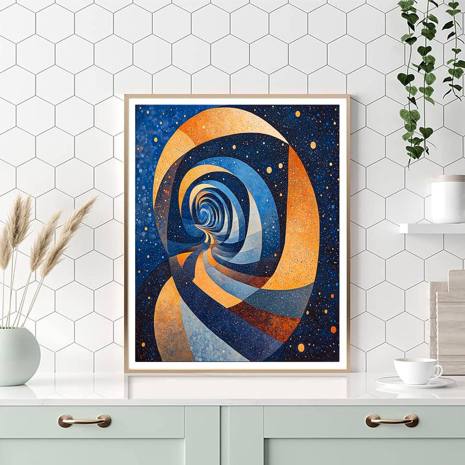 Max Ernst Inspired Mirage Of Infinity  Painting By Numbers Kit