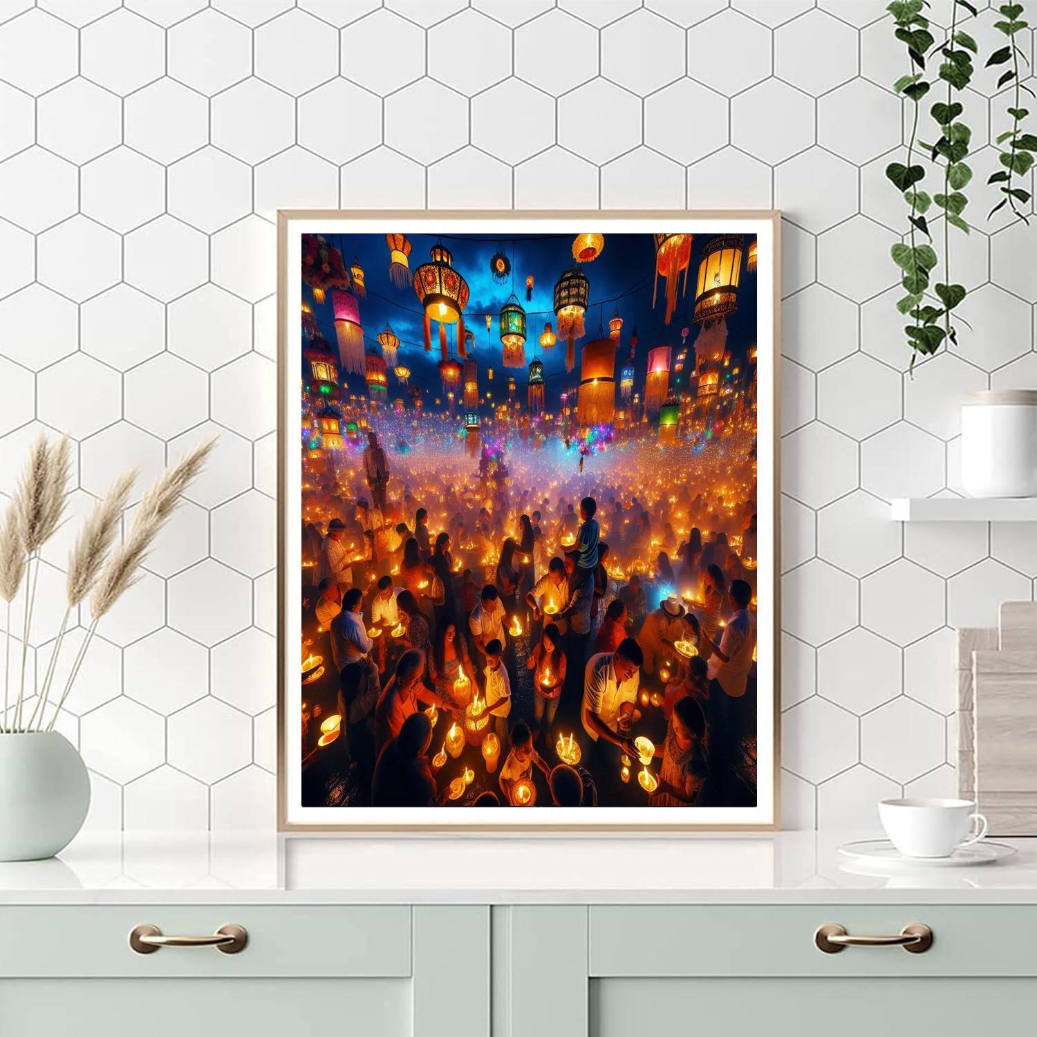 Noche De Las Velitas Paint By Numbers Art