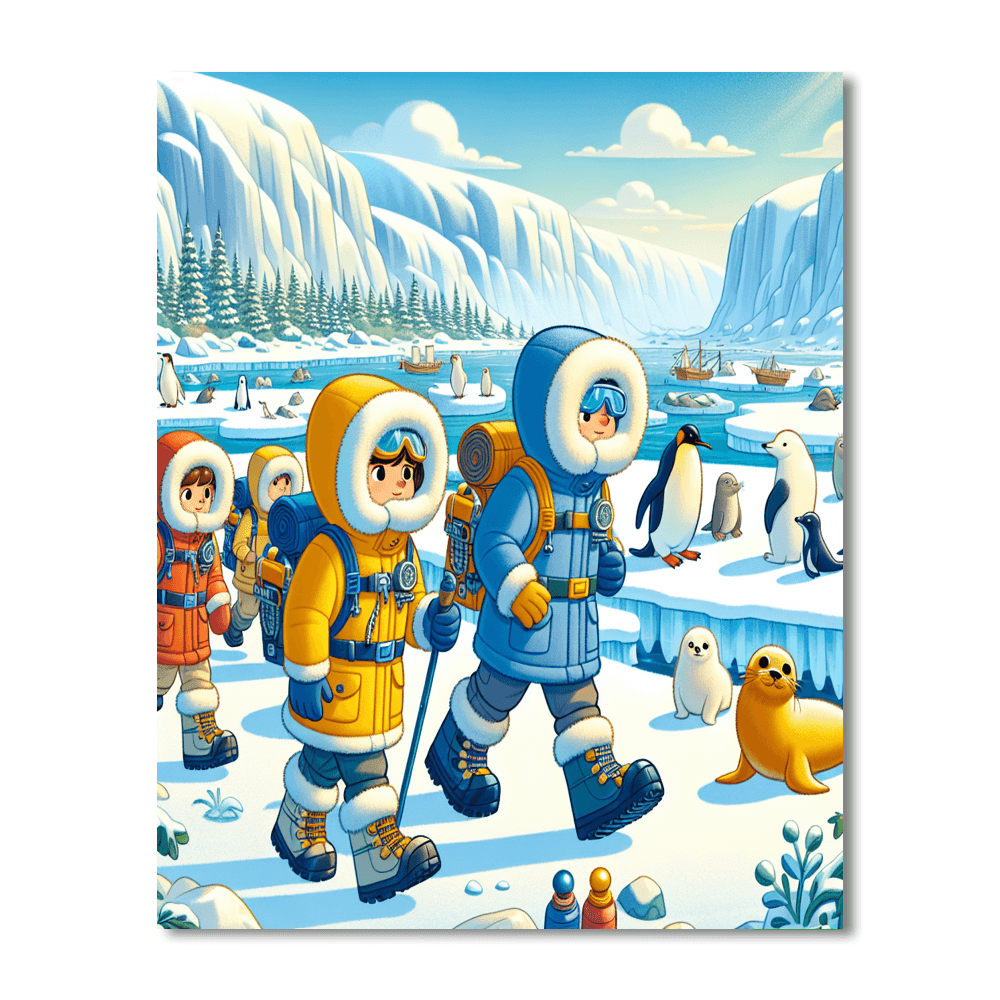 Frosty Polar Expedition Paint By Color