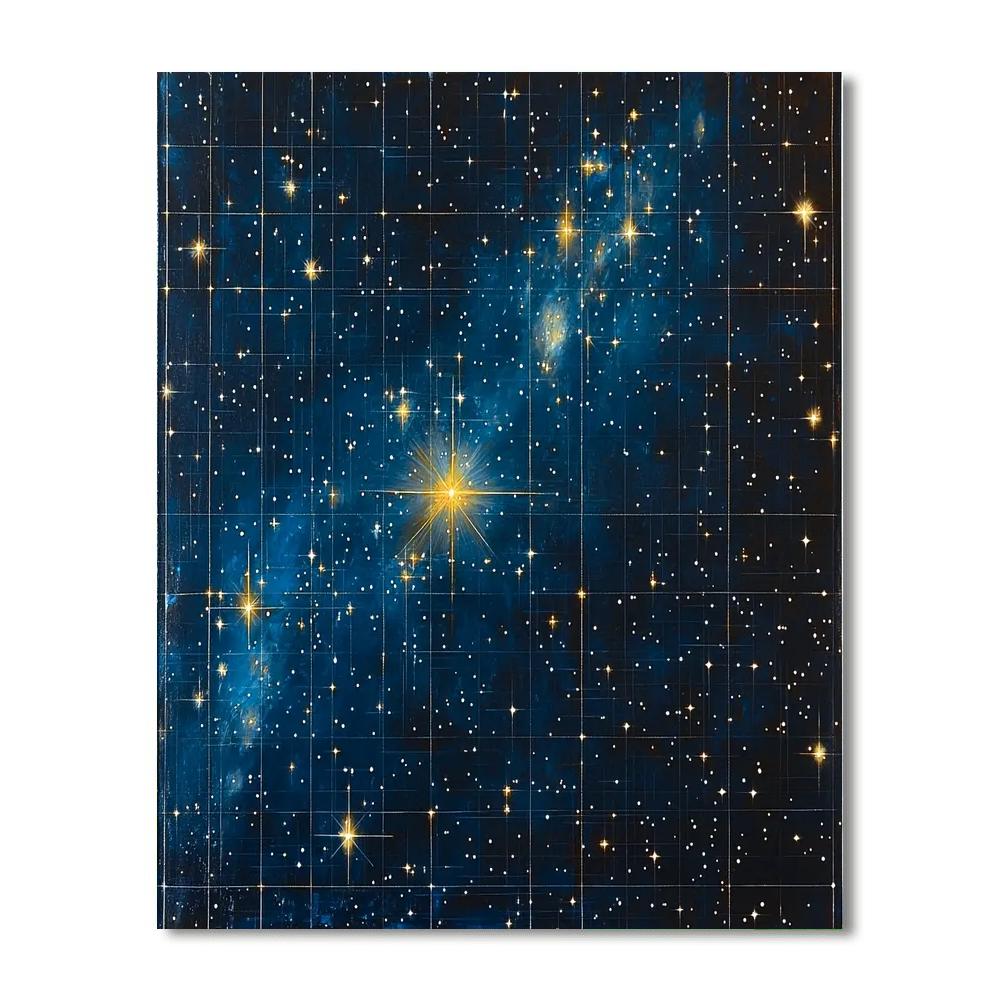 El Greco Inspired Celestial Starfield Elegance  Paint By Numbers