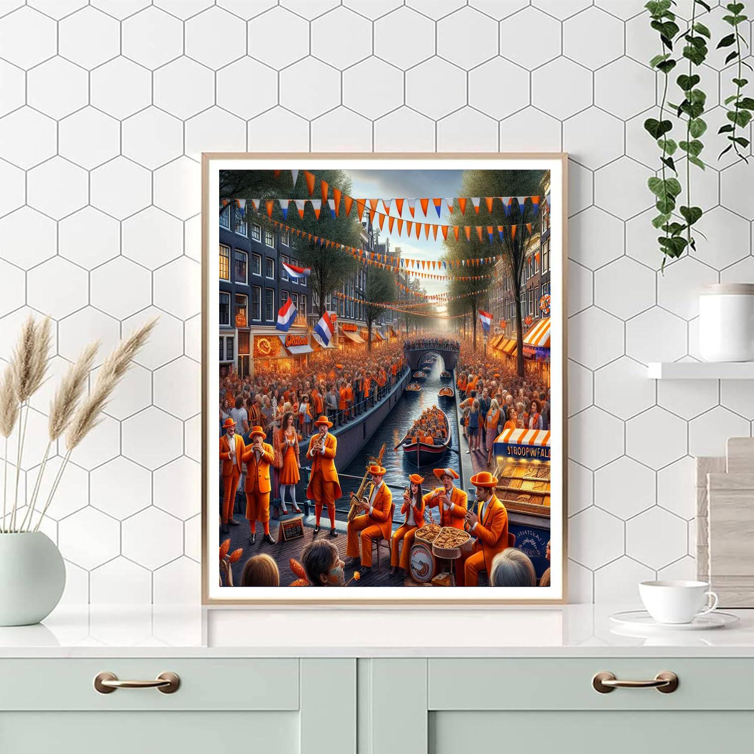 Kings Day - Amsterdam, Netherlands Paint By Numbers Kits