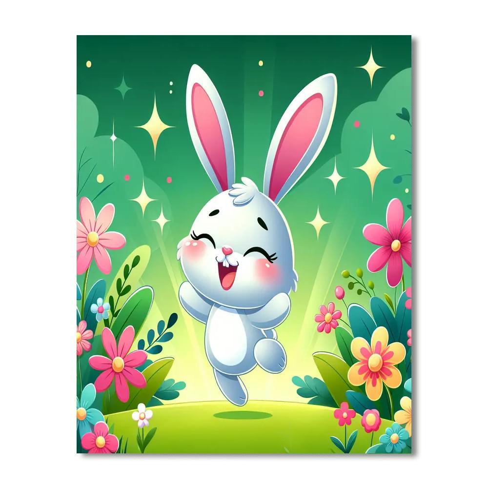 Bouncing Bunny Garden Paint By Numbers Kits