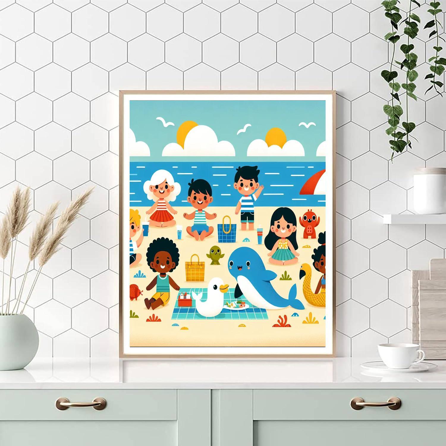 Seaside Picnic Adventure Paint By Number