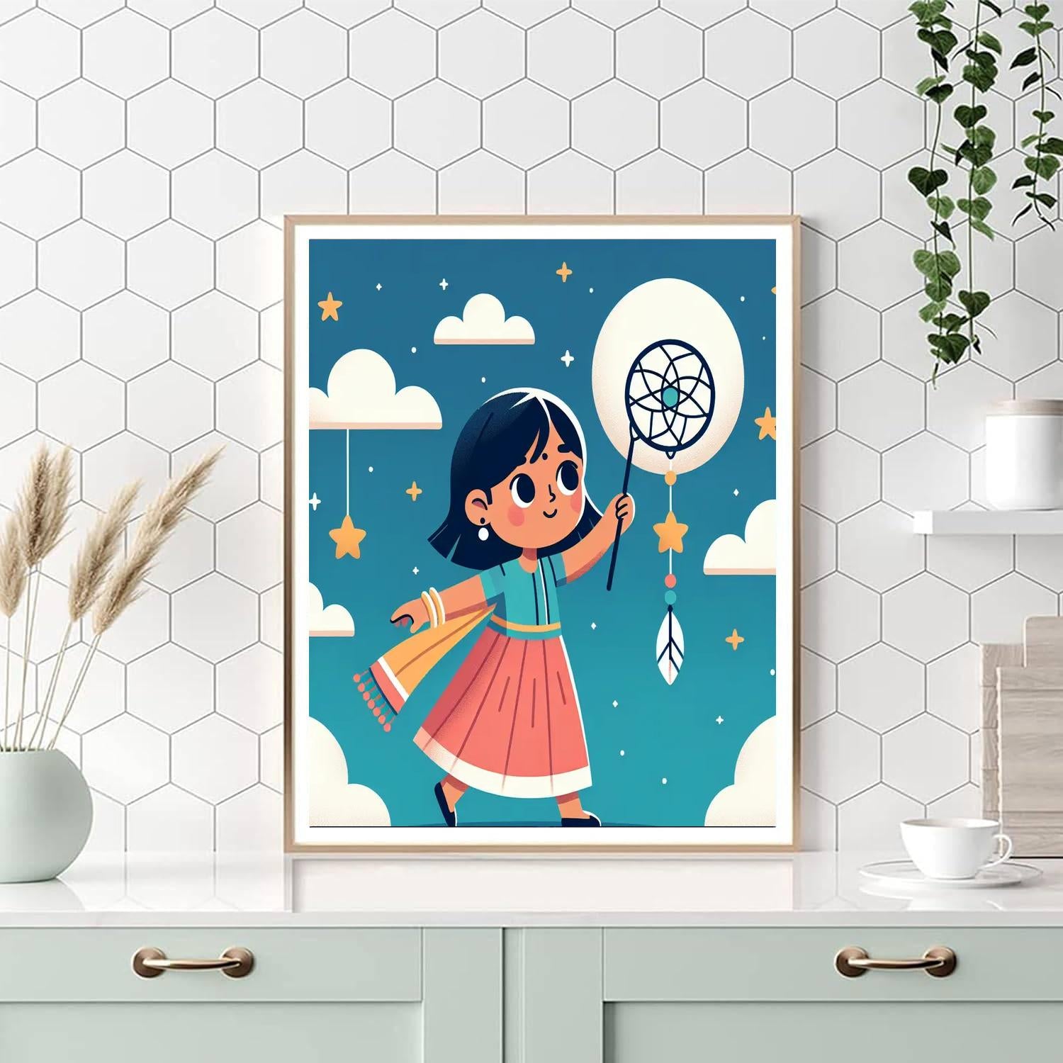 Celestial Star Catcher Paint By Numbers Art