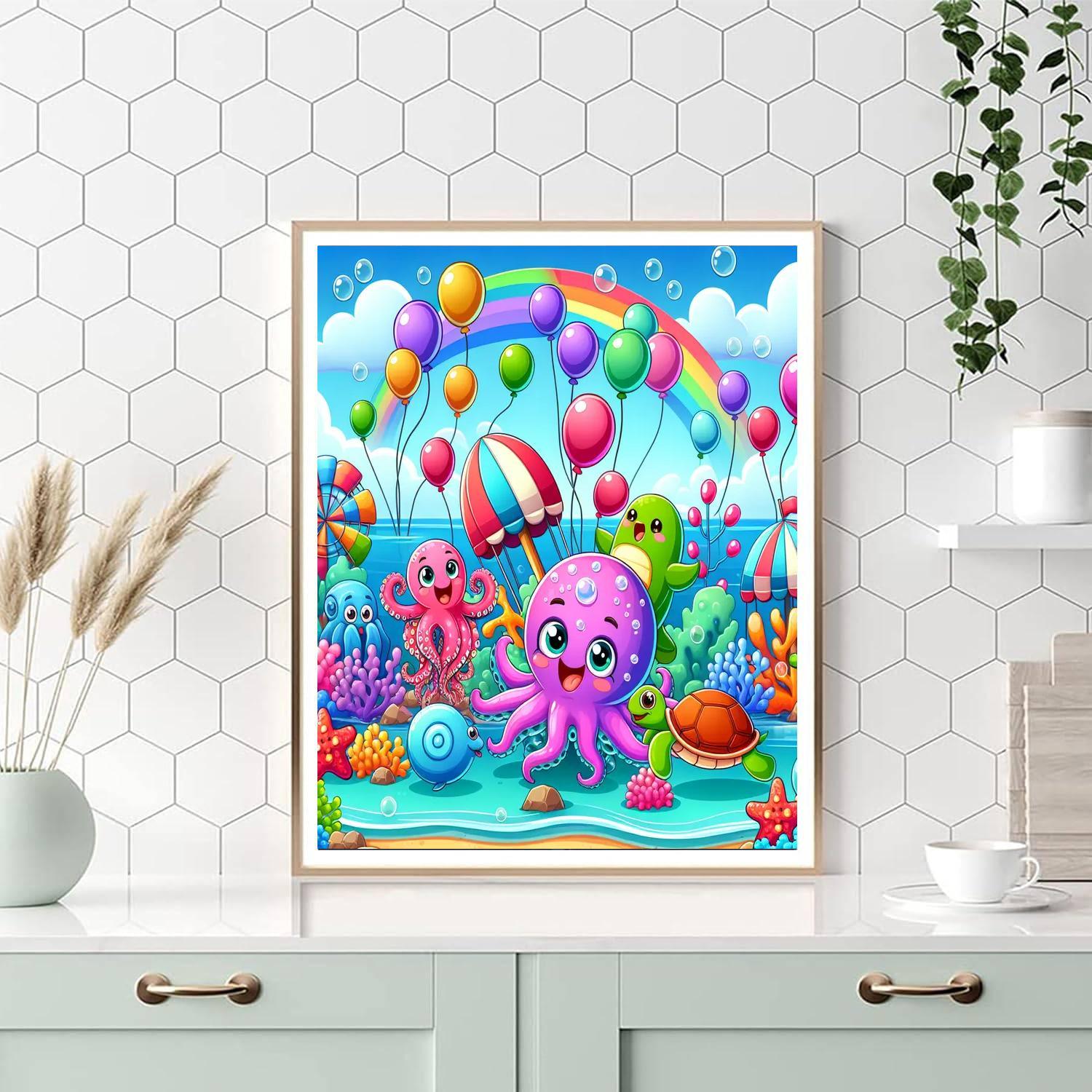 Sea Creatures Carnival Numbered Painting Kits