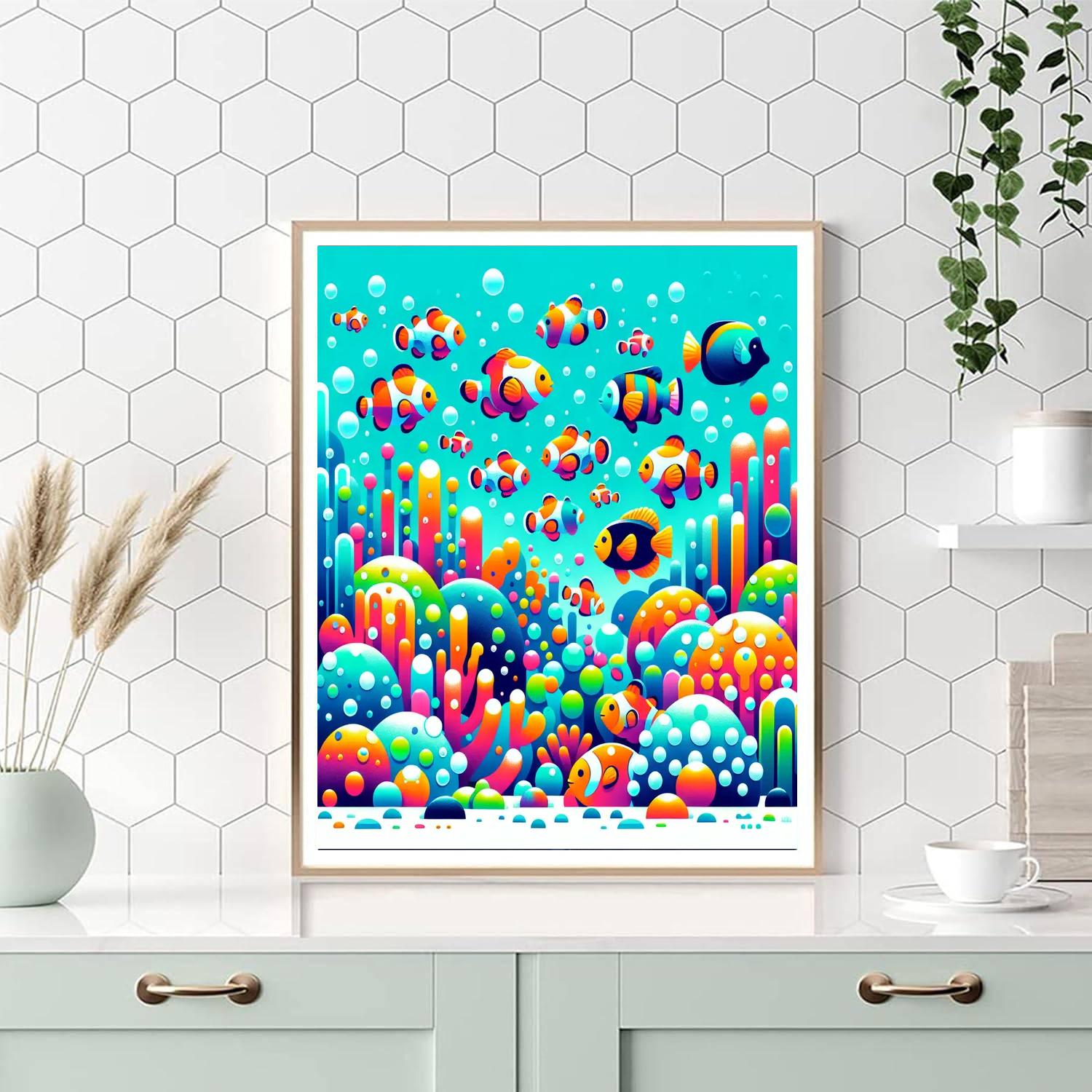 Underwater Wonderscape Paint By Numbers Art