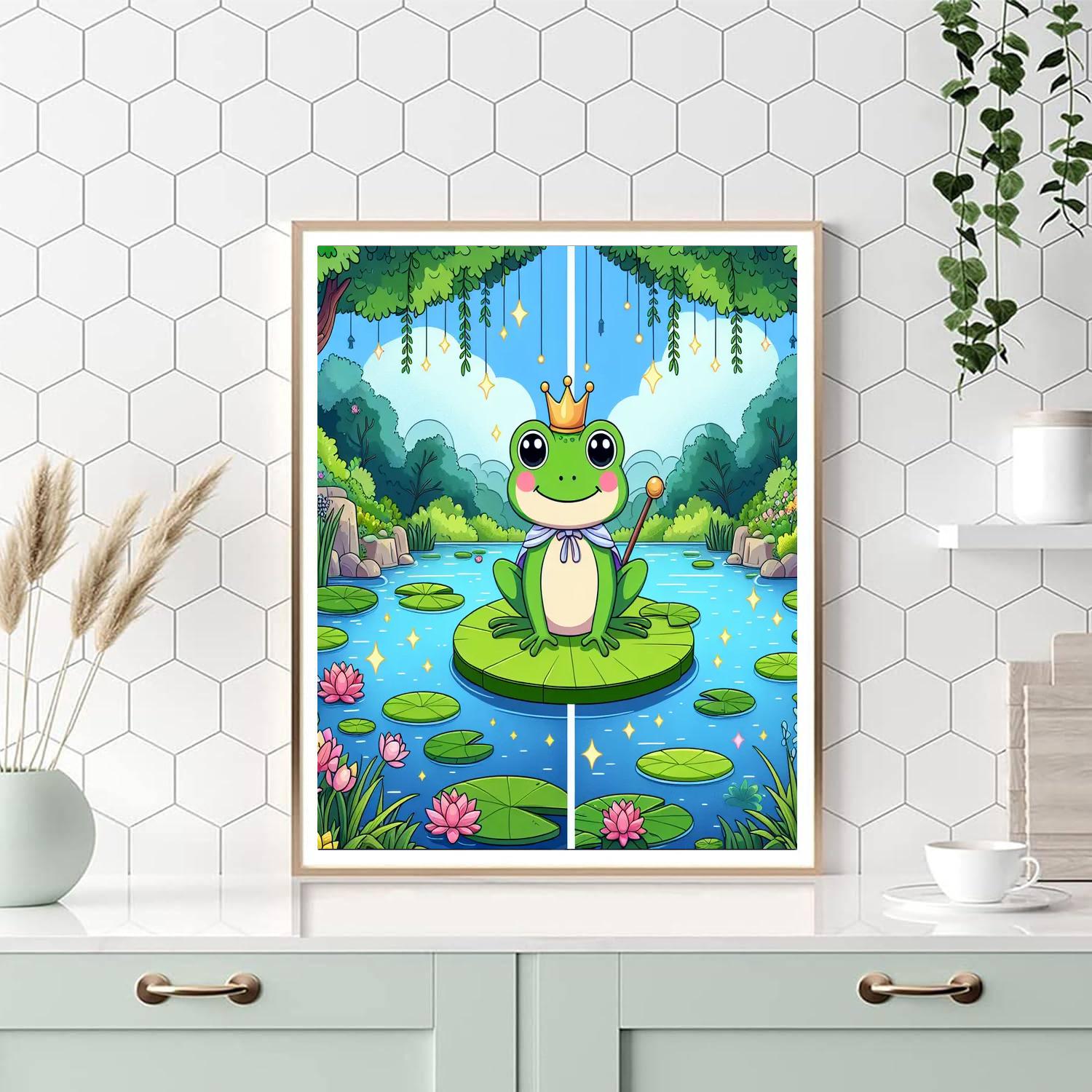 Frog Prince Lily Pad Numbered Painting Kits