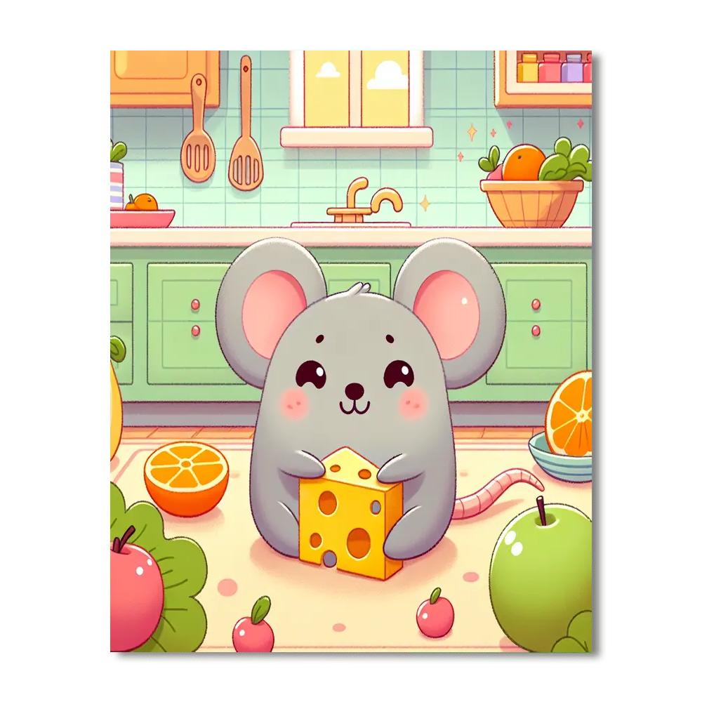 Joyful Mouse Paint By Number