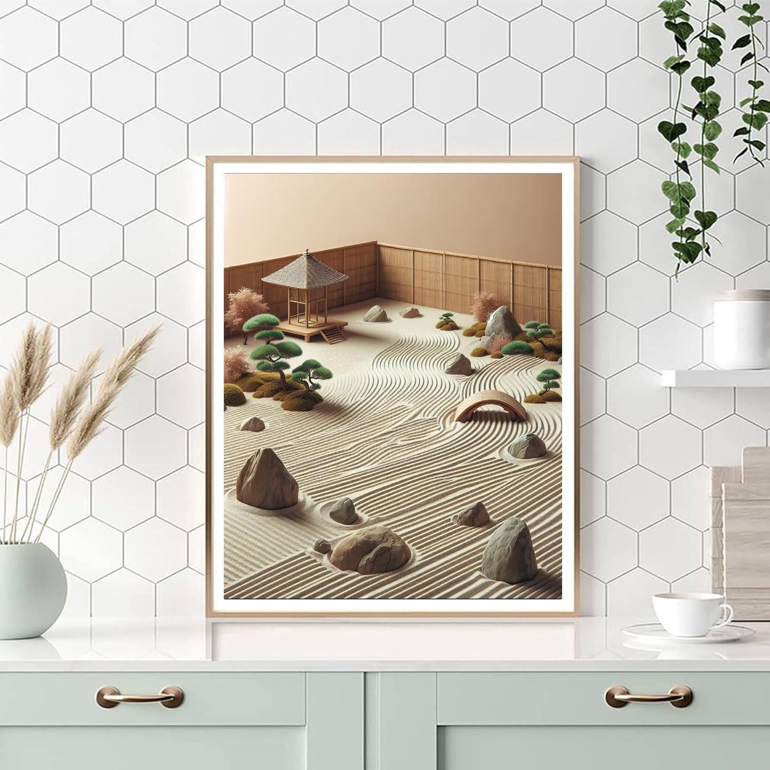Calming Zen Garden Numbered Painting Kits