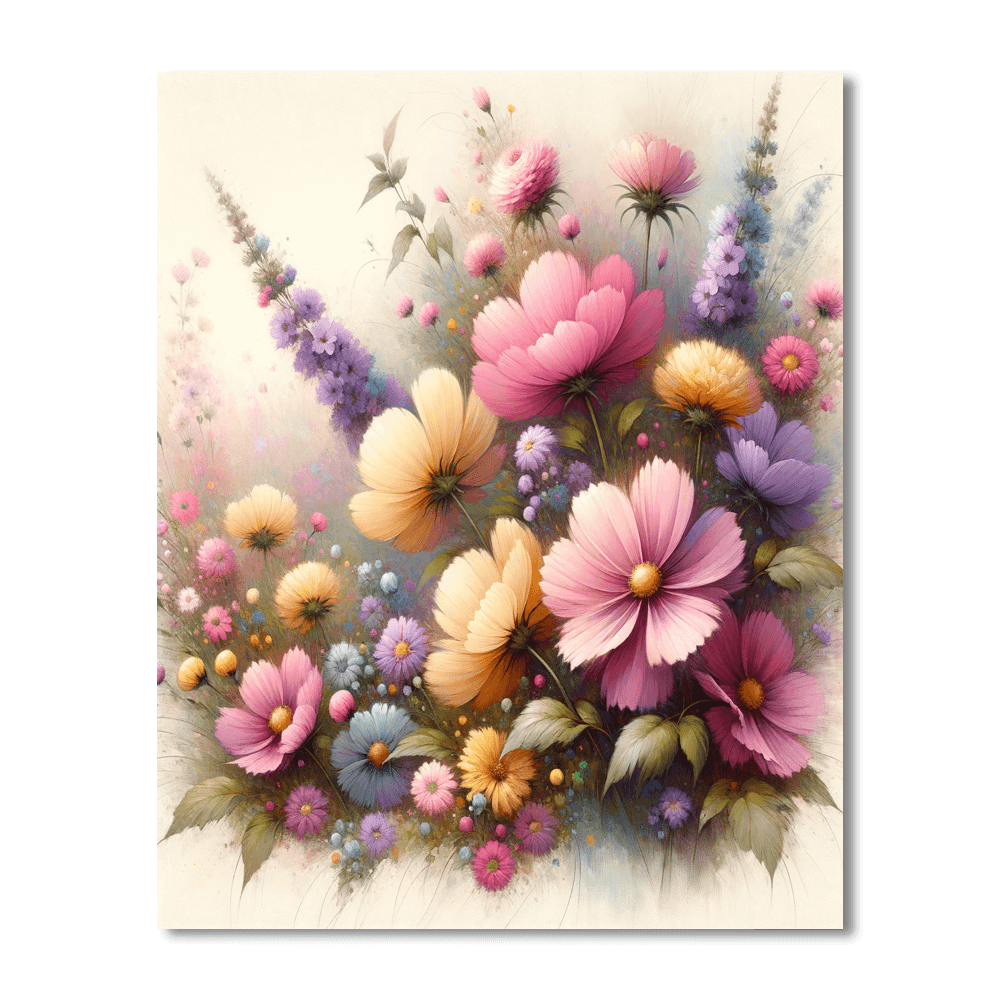 Floral Serenade Paint By Numbers