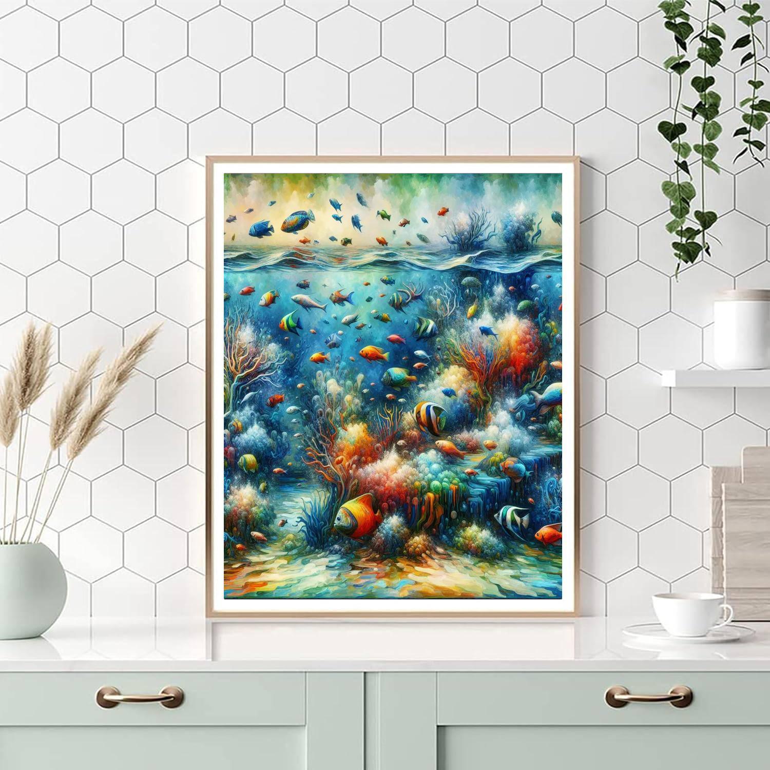 Under The Ocean Numbered Painting Kits