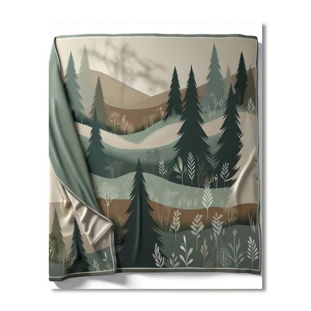 Whispering Pines Blanket Paint By Number