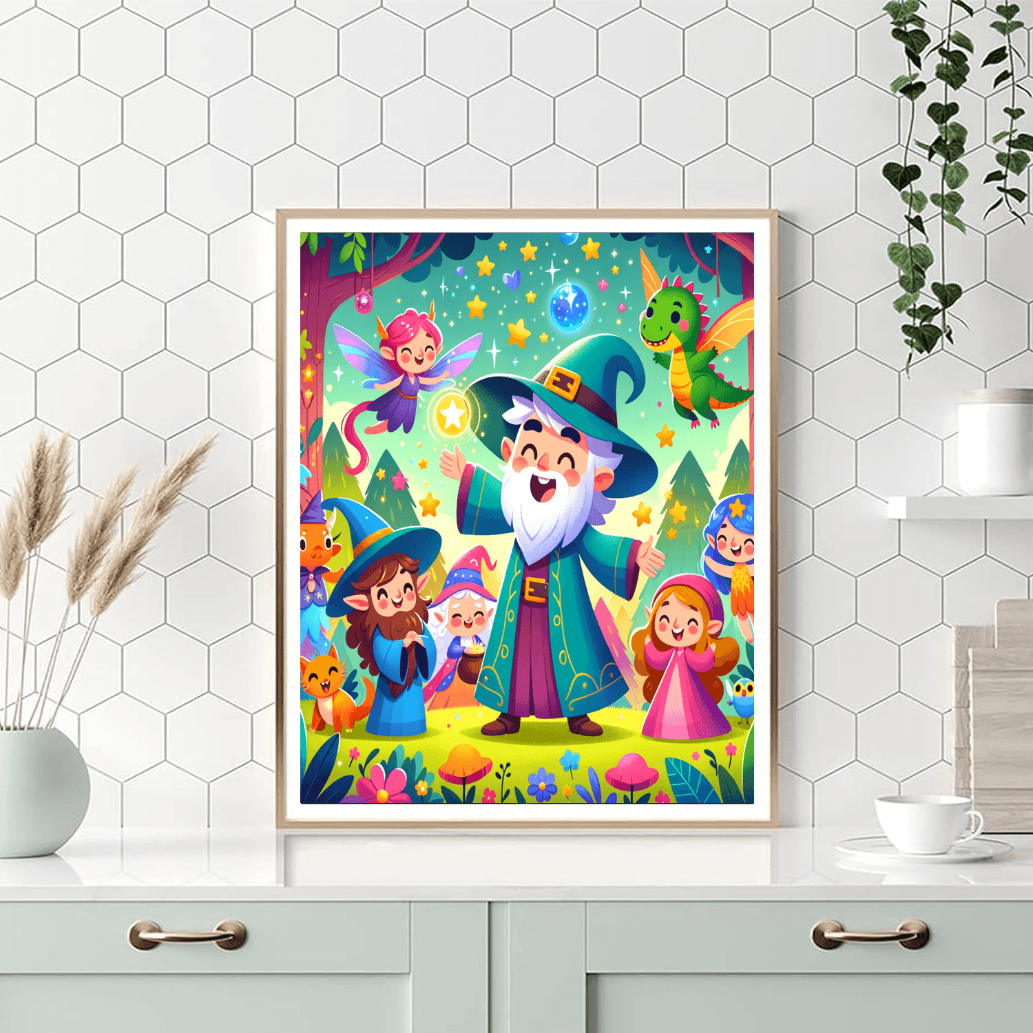 Whimsical Wizard World Painting By Numbers Kit