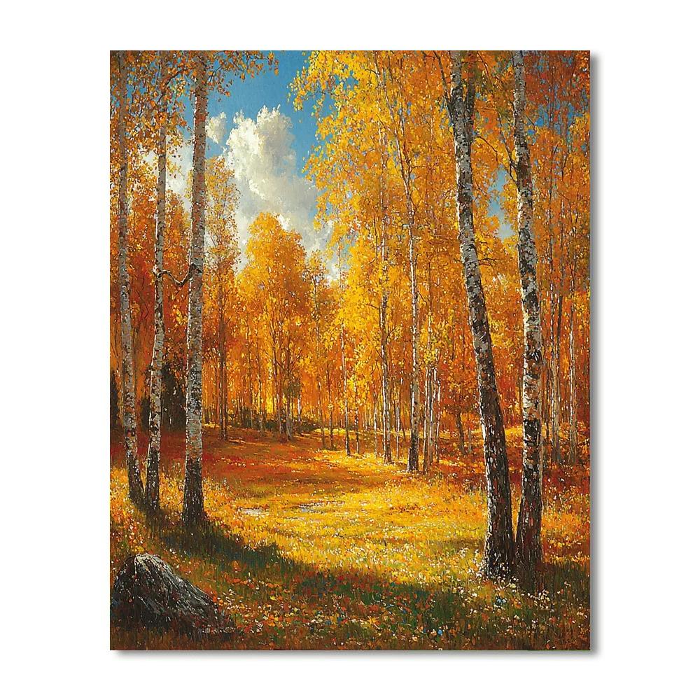 Albert Bierstadt Inspired Glorious Autumn Splendor  Paint By Numbers