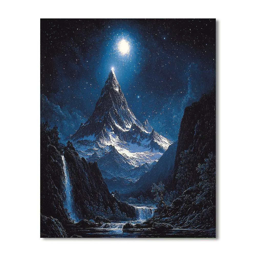 Thomas Cole Inspired Starry Ascent  Paint By Number