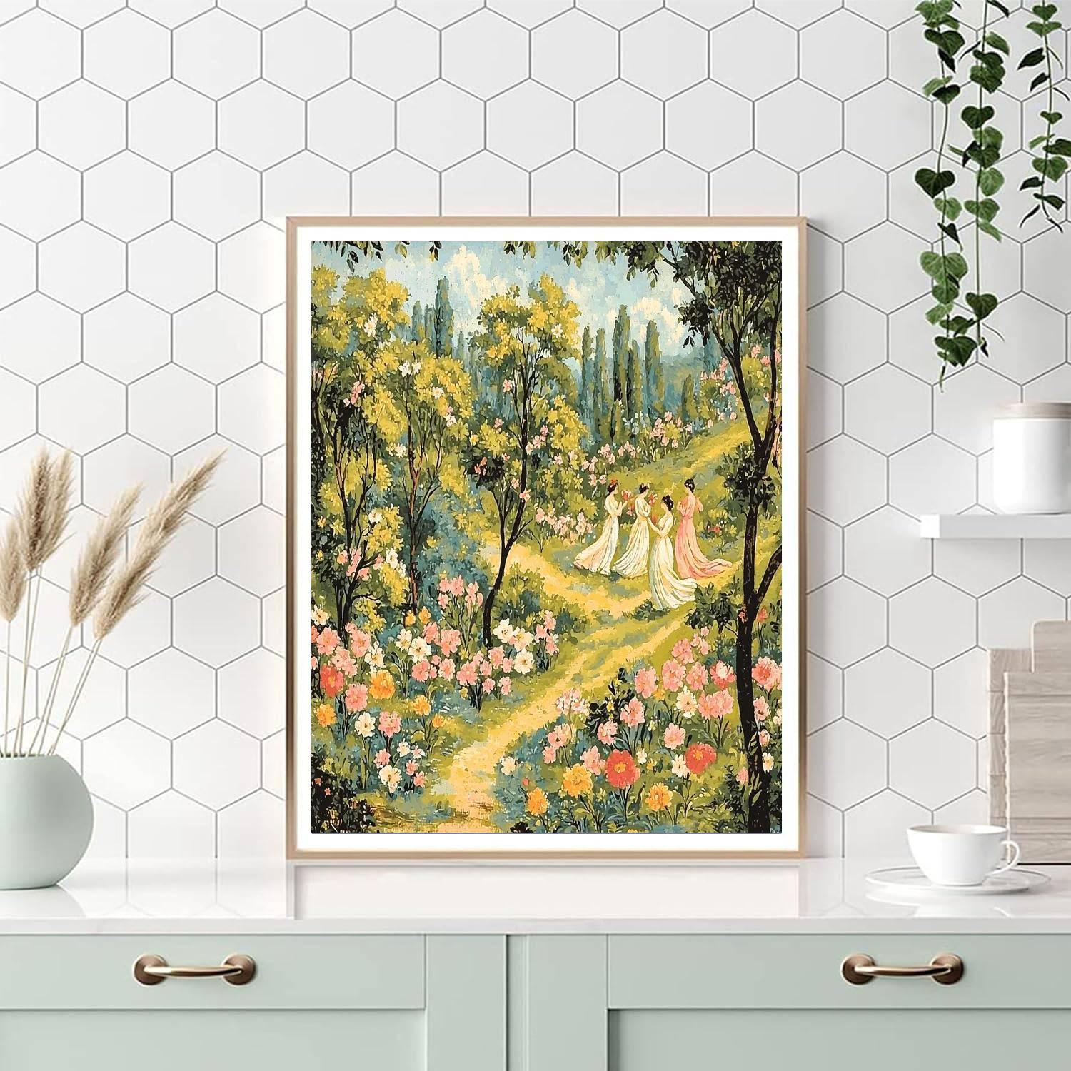 Sandro Botticelli Inspired Renaissance Gardens With Botticelli's Touch  Paint By Number