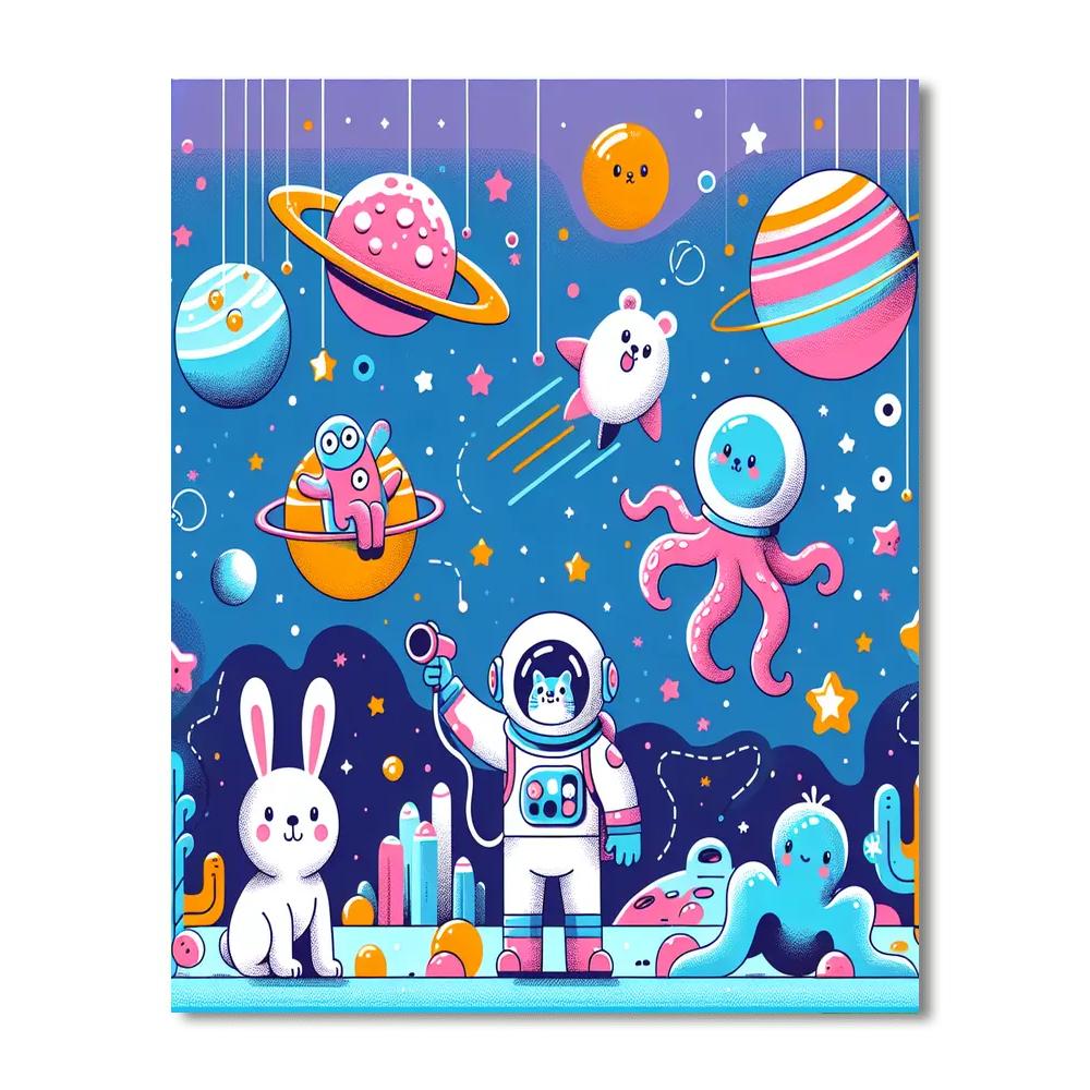 Astral Animal Planet Painting Number Kit