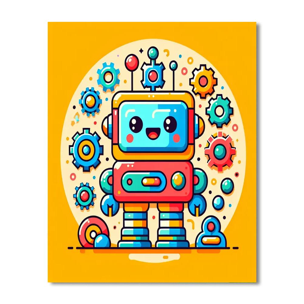 Clever Robot Paint By Numbers Kits