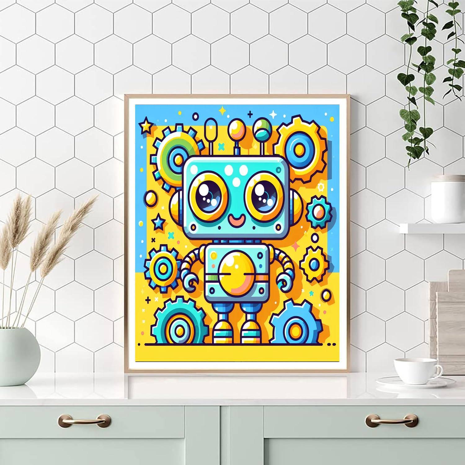 Space Robot Challenge Painting By Numbers Kit