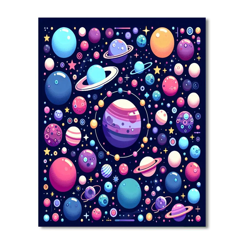 Colorful Galaxy Adventure DIY Paint By Numbers