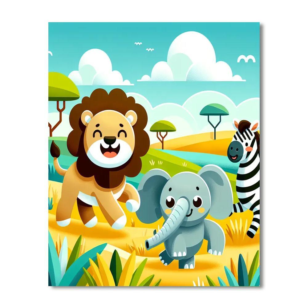 Safari Animal Safari Paint By Number