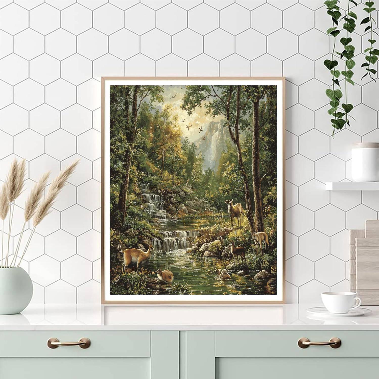 Sir Edwin Landseer Inspired Wildlife Sanctuary Symphony  Paint By Color