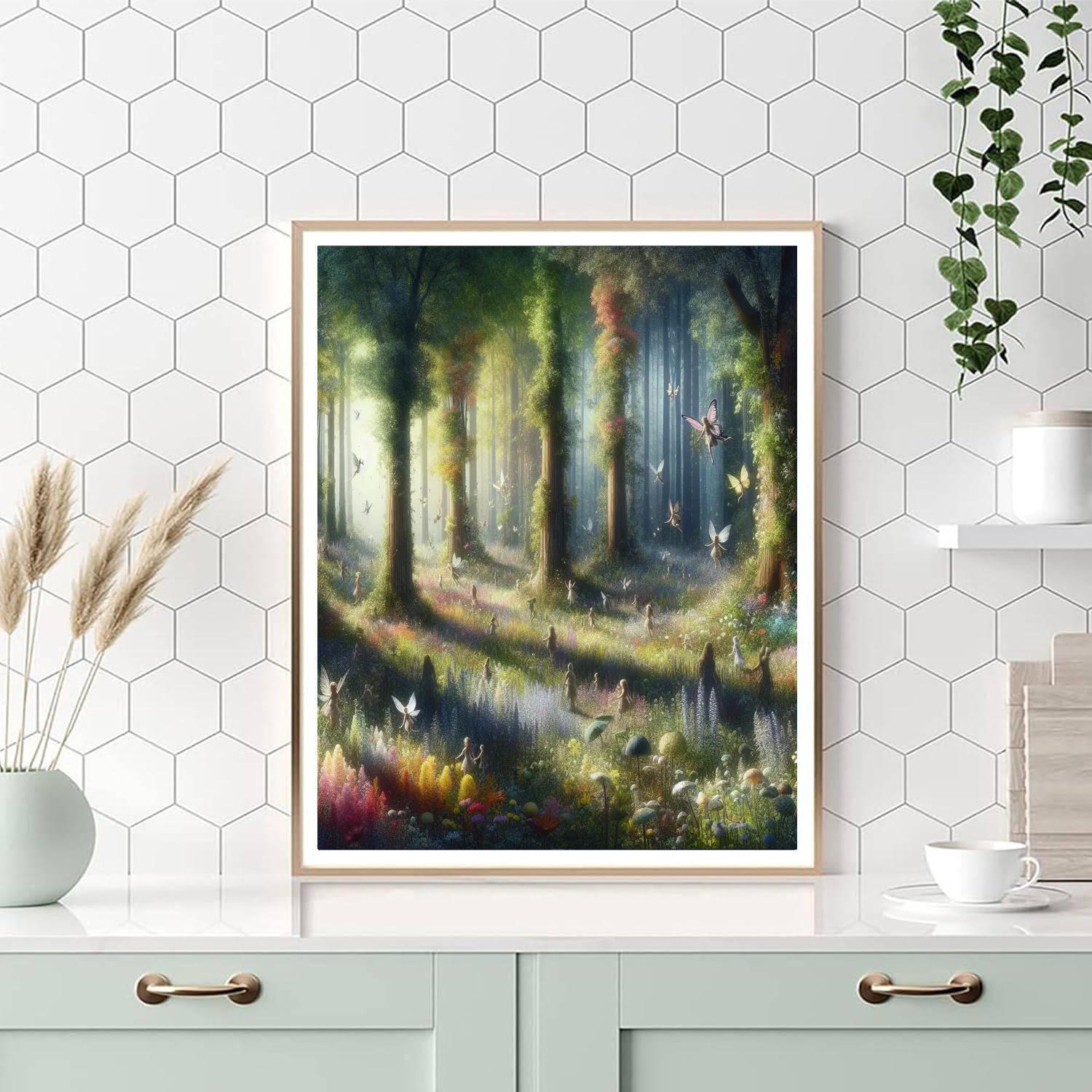Forest Fairy Fantasia Paint By Number