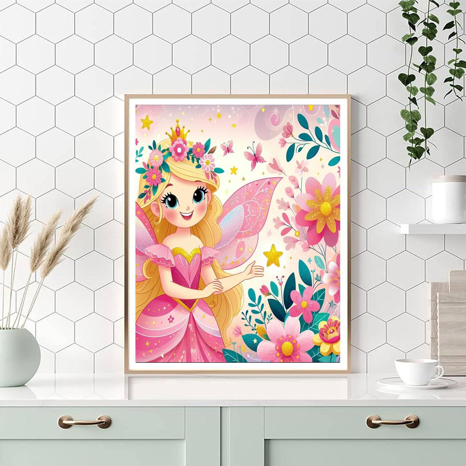 Whimsical Fairy Princess DIY Paint By Numbers