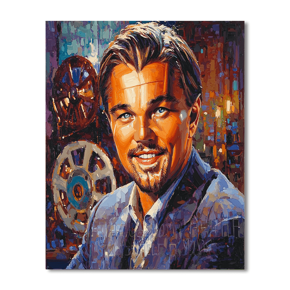 Leonardo Dicaprio: The Ambitious Dreamer Of Great Films Paint By Numbers Art