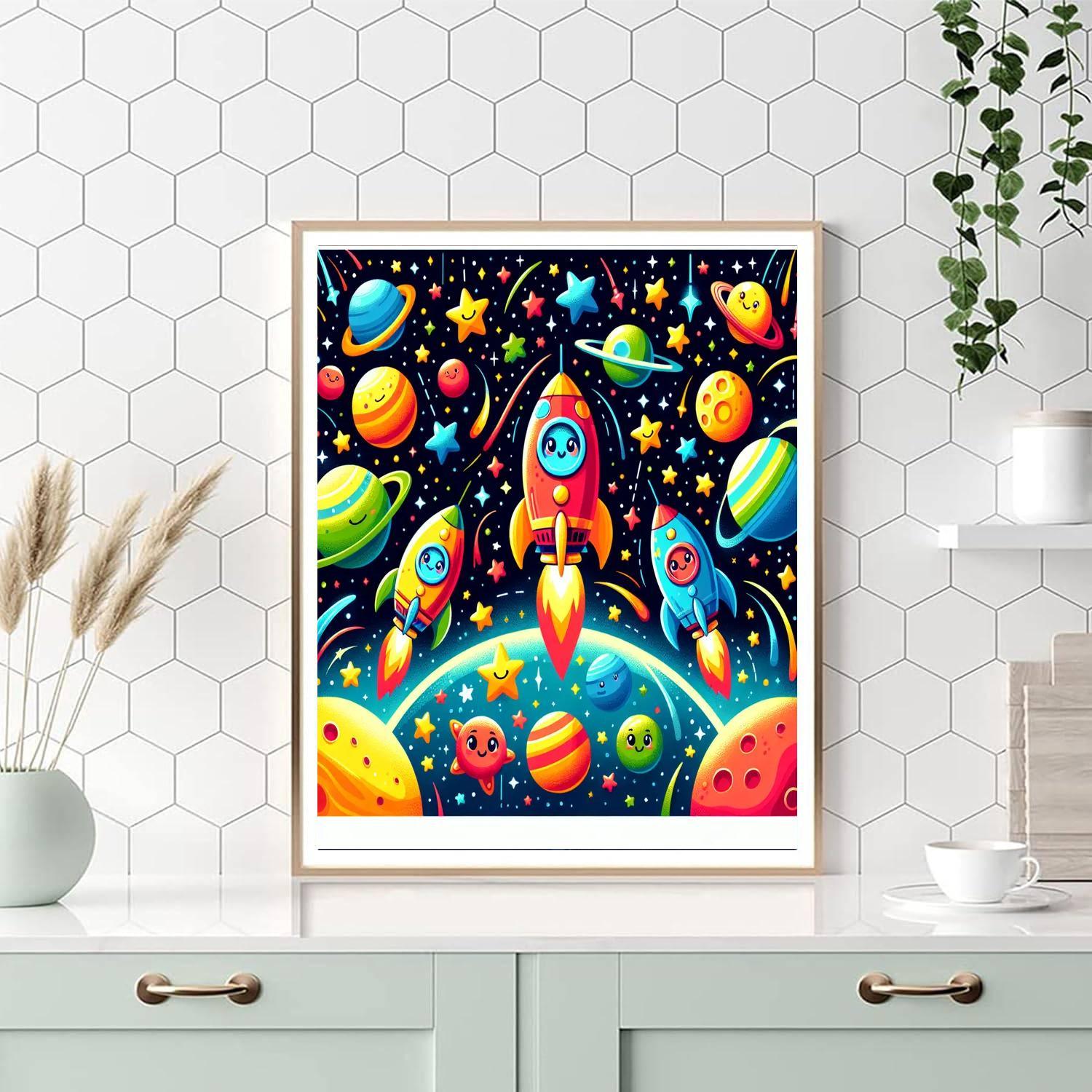 Racing Rocket Rascals Paint By Numbers