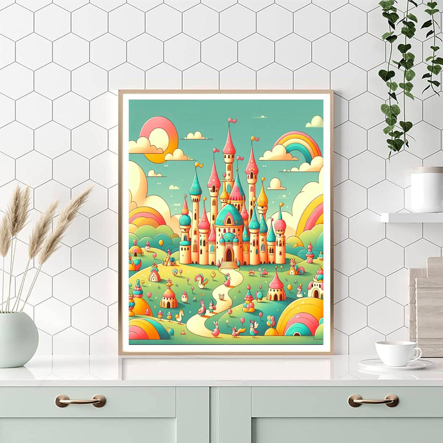 Dreamy Castle Retreat Paint By Numbers Art
