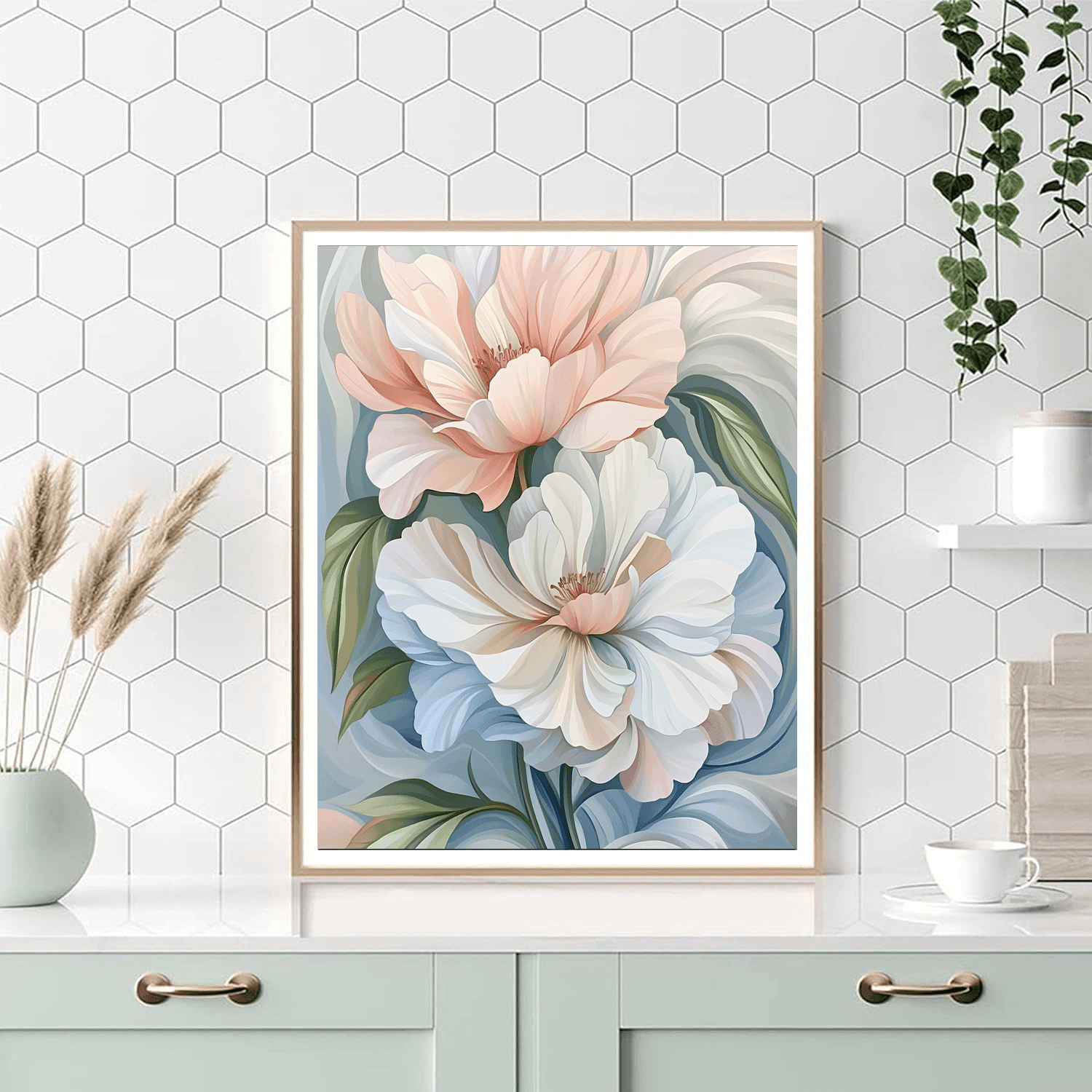 Georgia O'Keeffe Inspired Enchanted Floral Reverie  Numbered Painting Kits
