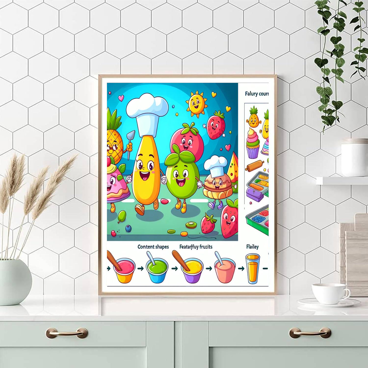 Creative Food Adventure Paint By Numbers