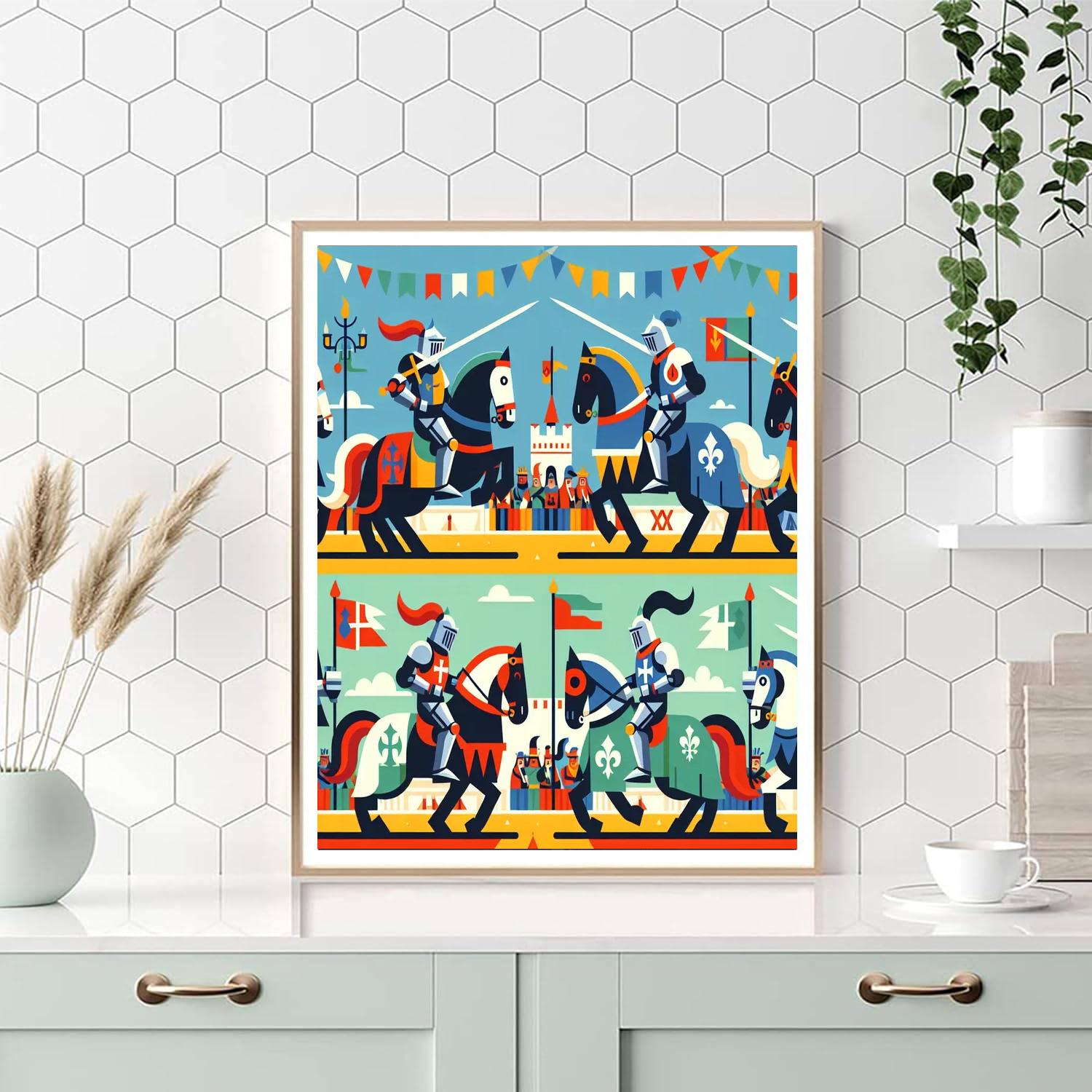 Royal Knight Tournament Numbered Painting Kits