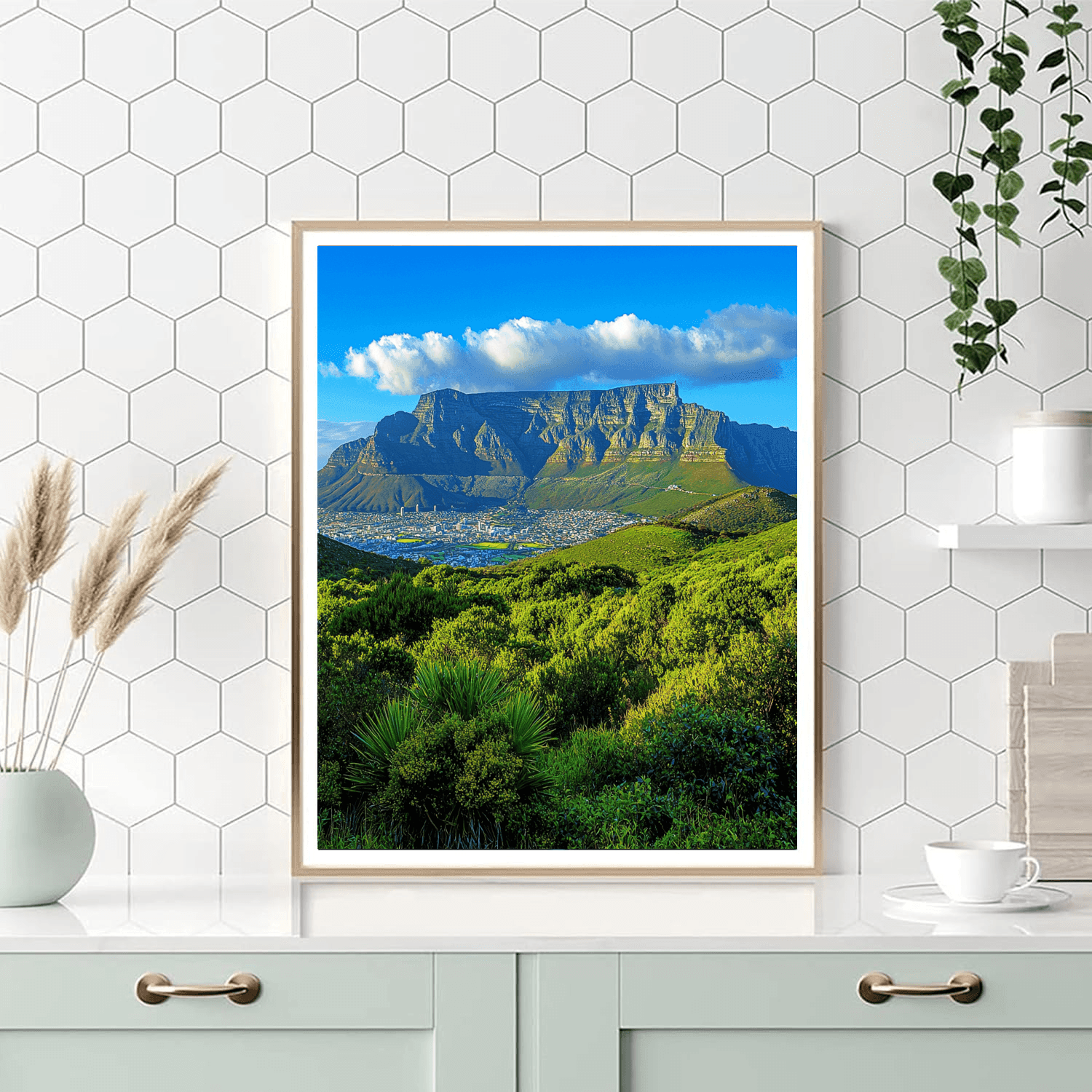 Table Mountain - South Africa DIY Paint By Numbers