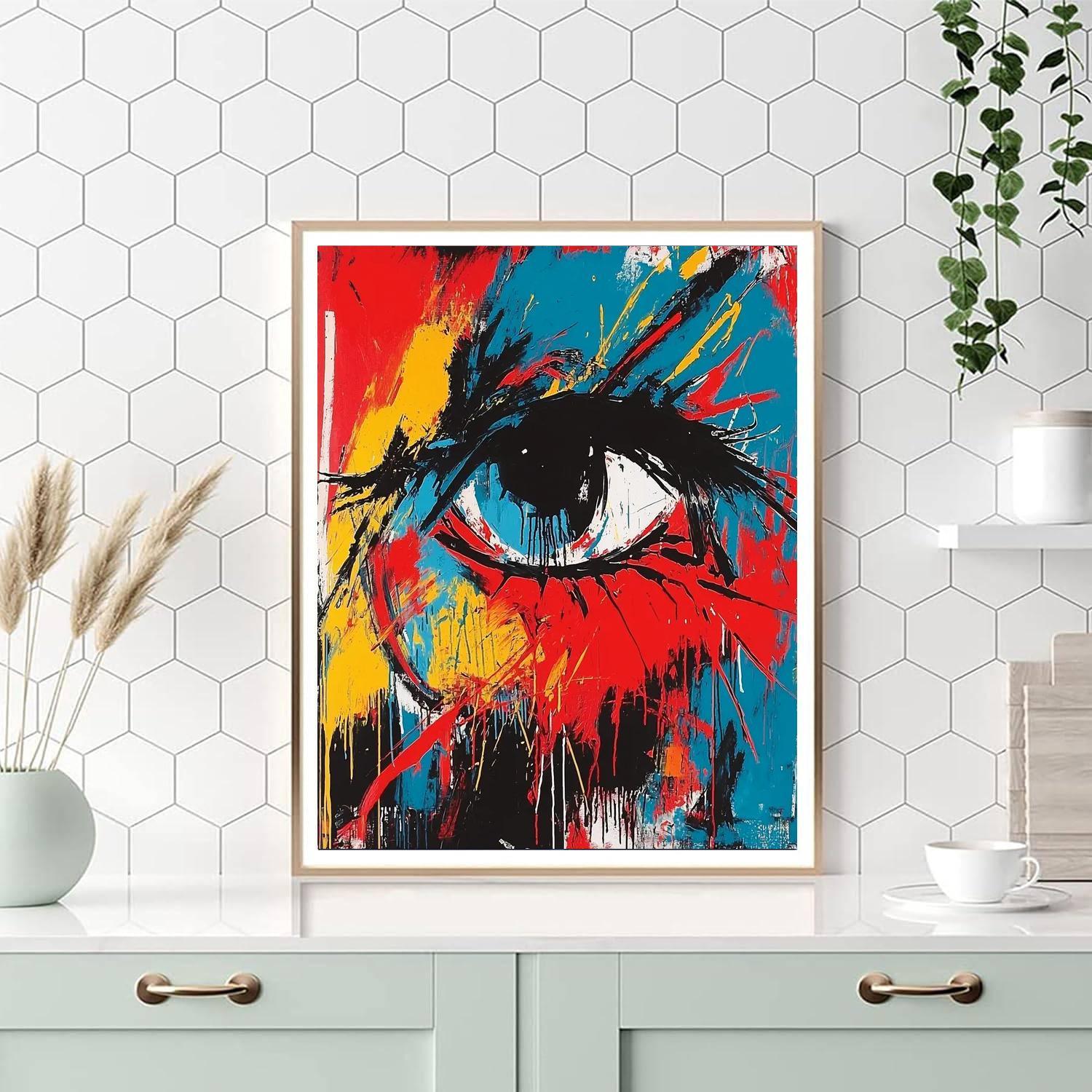 Jean-Michel Basquiat Inspired Inner Universe  Paint By Color