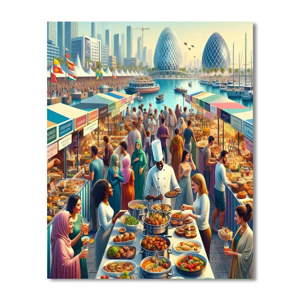 Dubai Food Festival - Uae Paint By Color