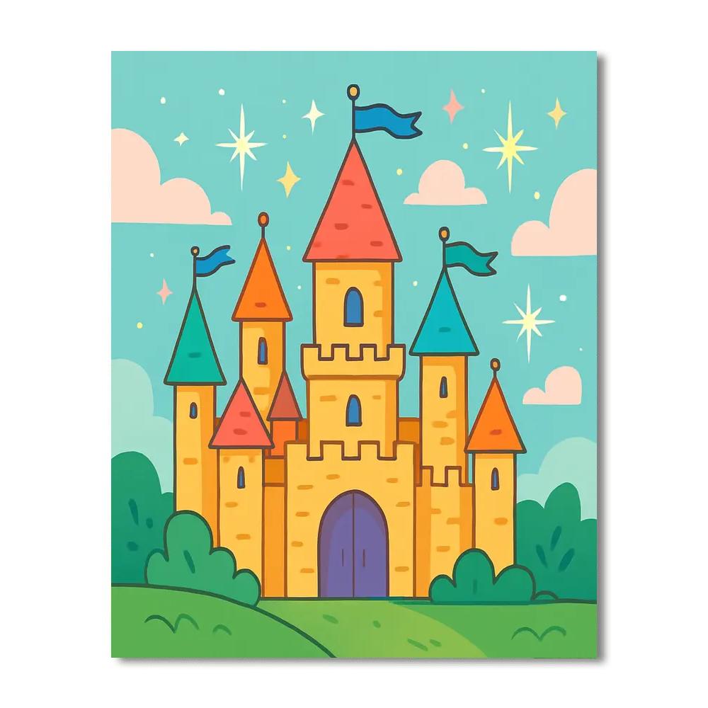 Enchanting Castle Fantasy Paint By Color