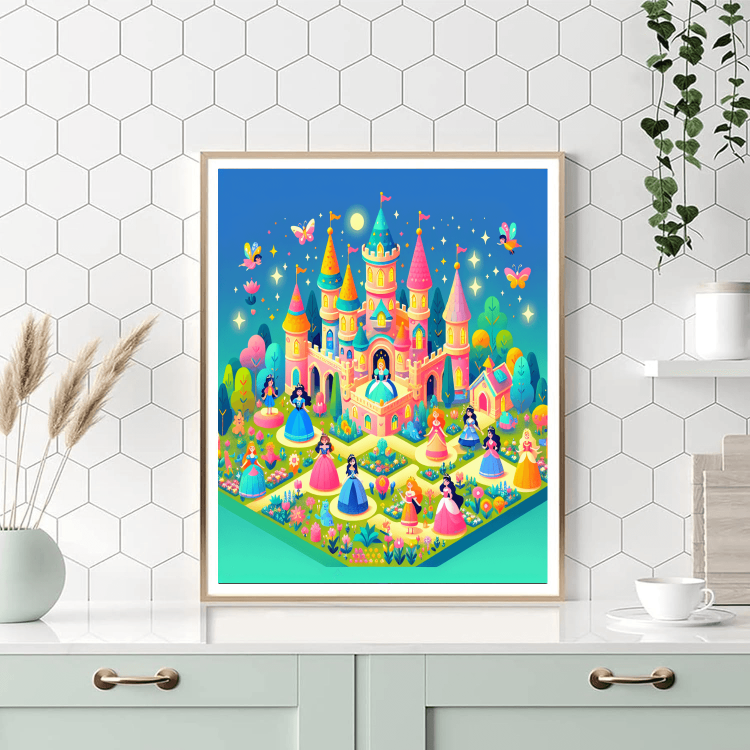 Playful Princess Castle Paint By Color