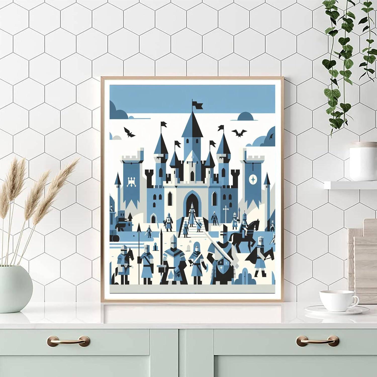 Mysterious Castle Quest Paint By Color