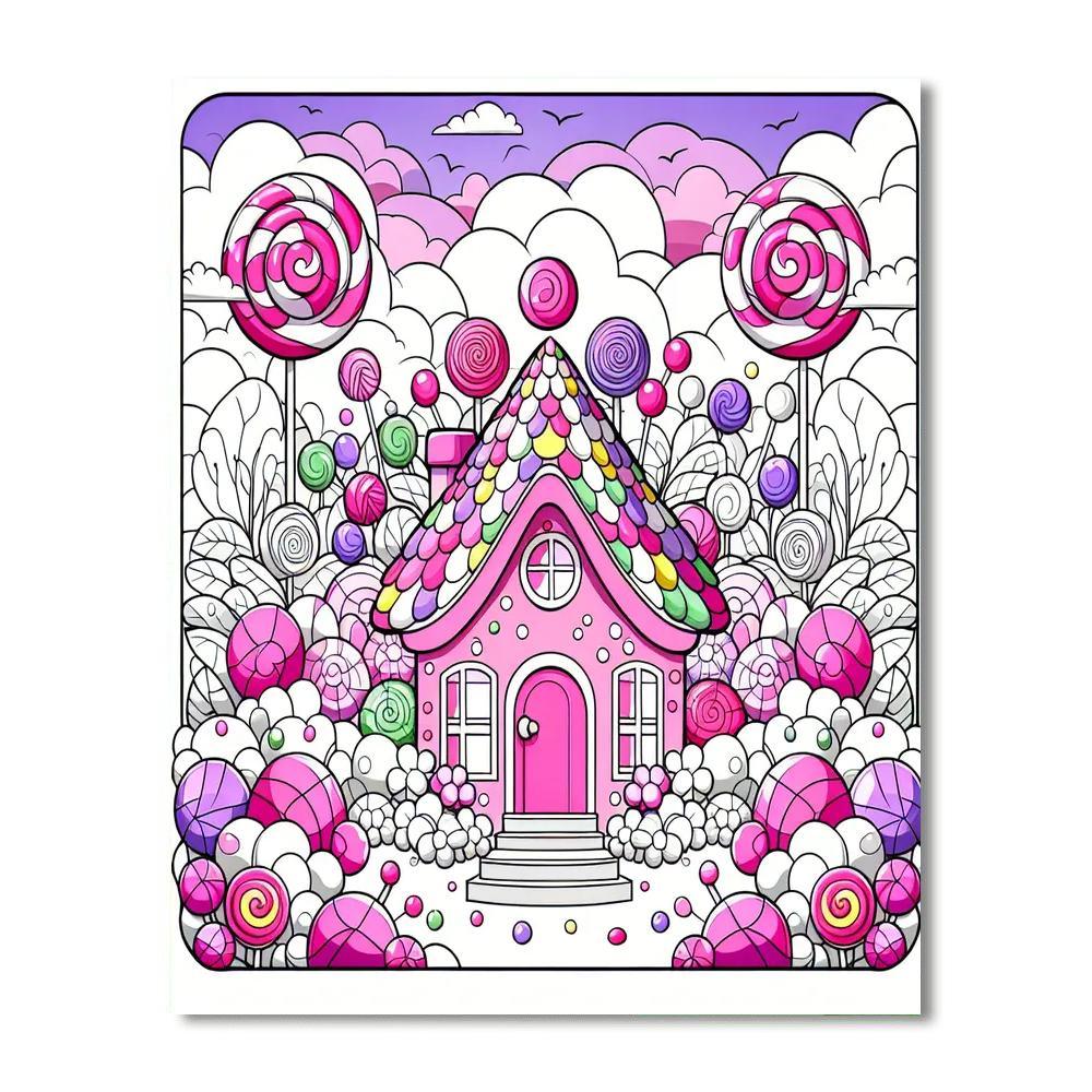 Joyful Candyland DIY Paint By Numbers