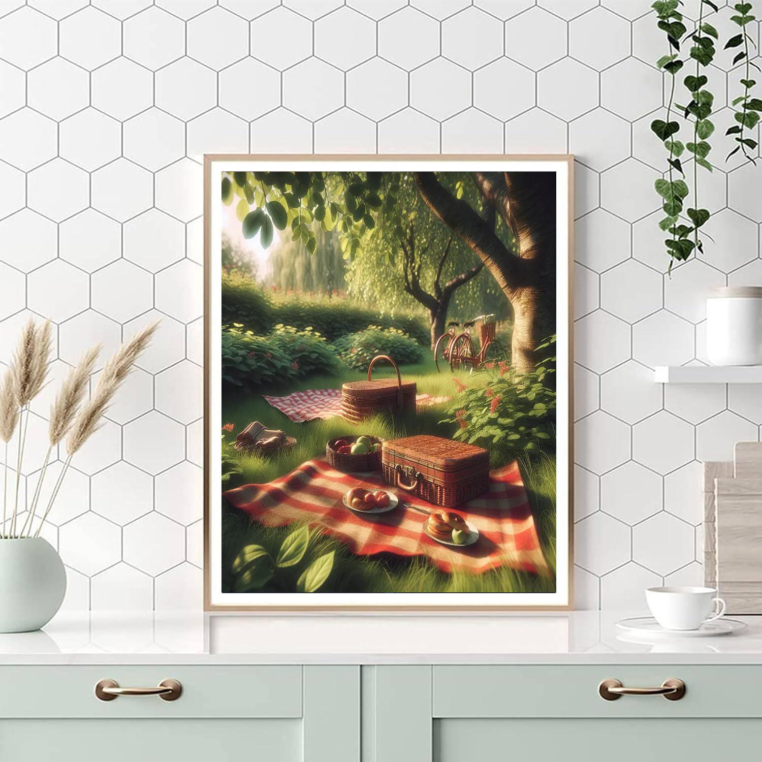 Retro Summer Picnic Paint By Numbers Kits