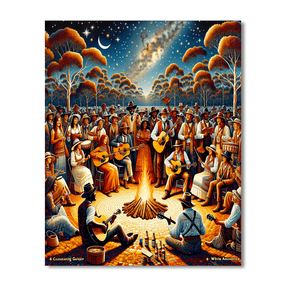 Waltzing Matilda Festival - Australia Number Painting