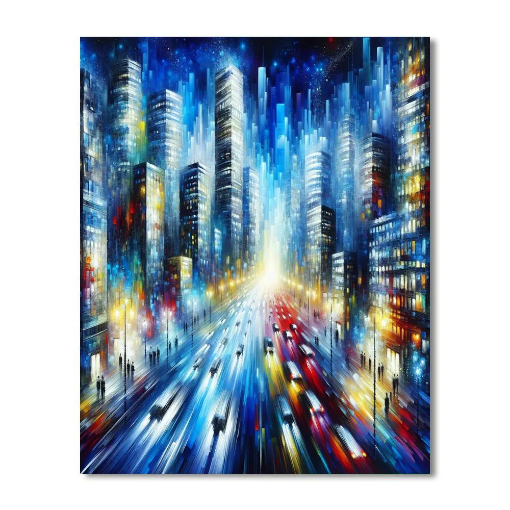 Dynamic Urban Vibes Paint By Numbers Art