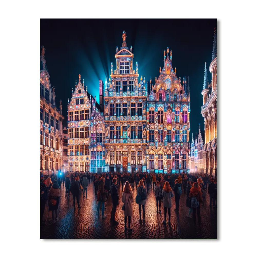 Light Festival - Ghent - Belgium Numbered Painting Kits