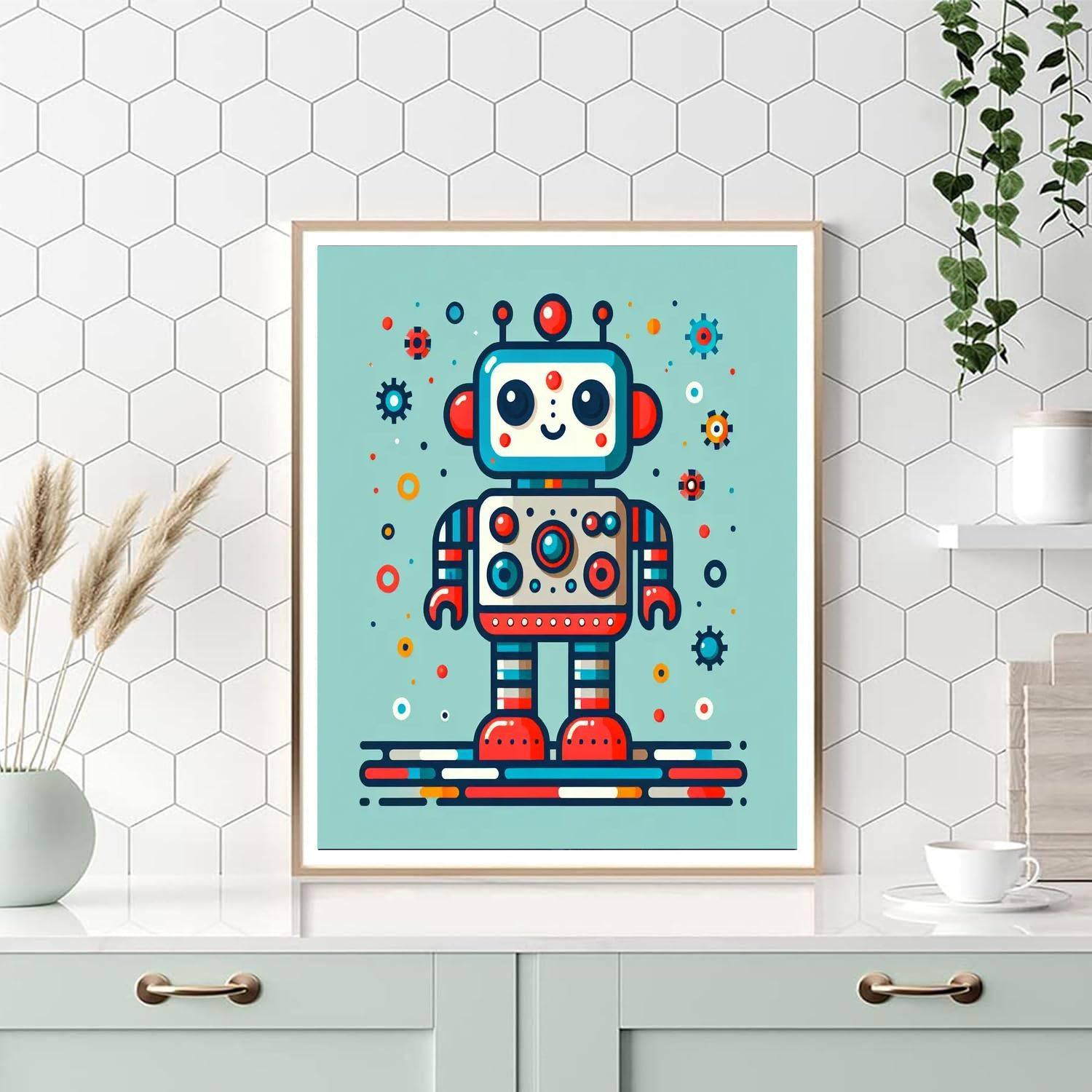Robots Rule Paint By Numbers Art