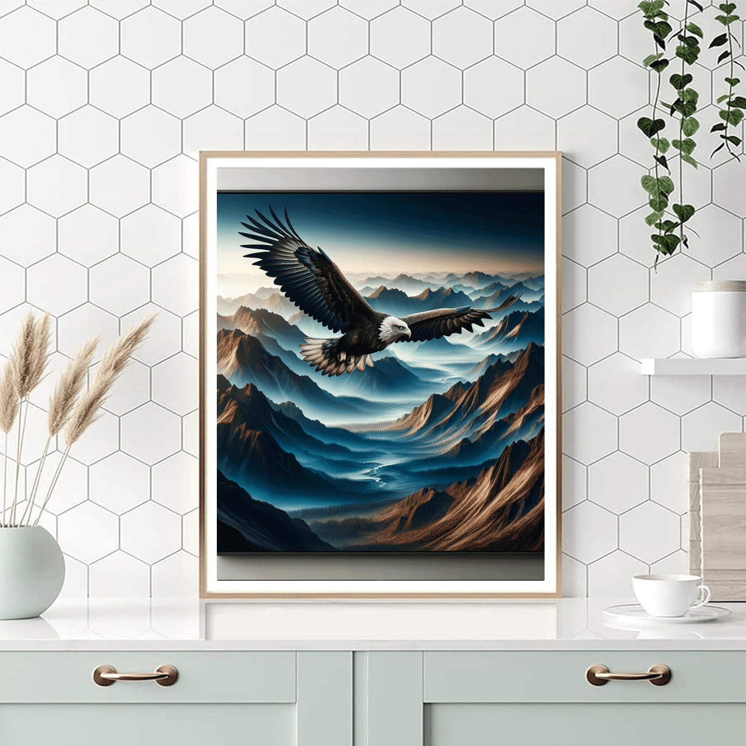 Majestic Eagle Flight Painting Number Kit