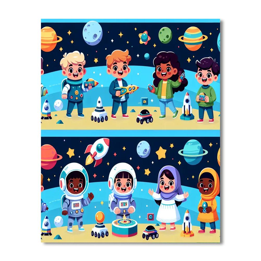 Galactic Games Paint By Numbers