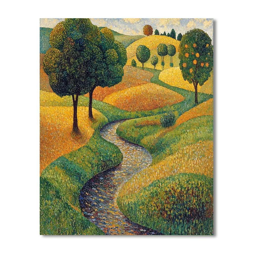 Georges Seurat Inspired Nature's Rhythms  Numbered Painting Kits